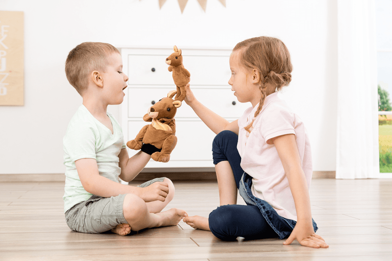 Marioneta Canguro Kanga y Juju